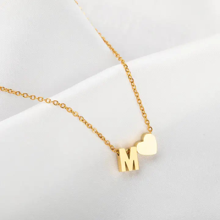 Collier Initiale & Cœur DearLetter™