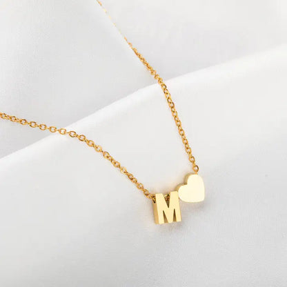 Collier Initiale & Cœur DearLetter™