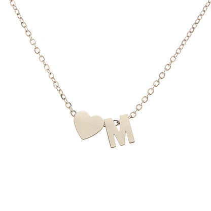 Collier Initiale & Cœur DearLetter™