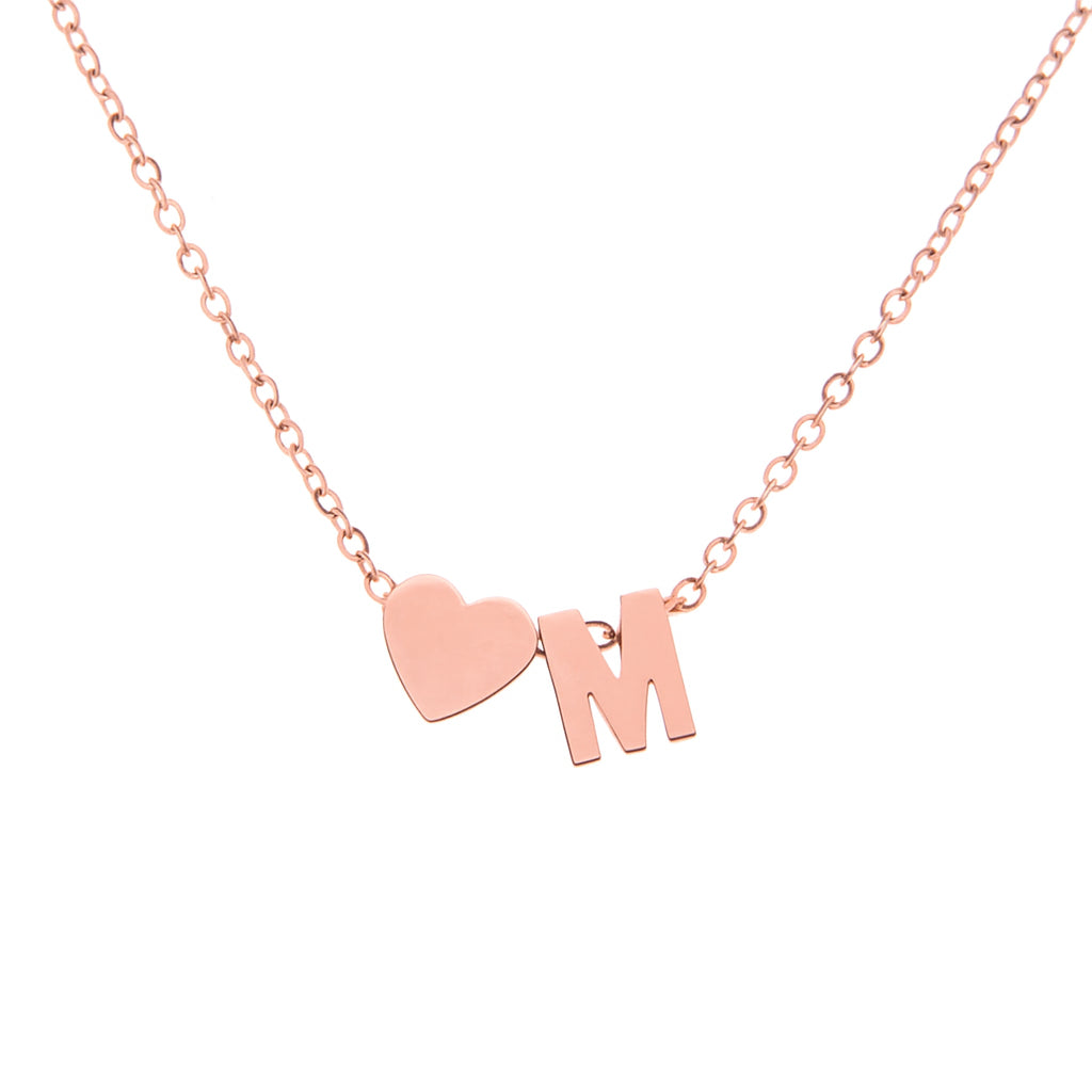 Collier Initiale & Cœur DearLetter™